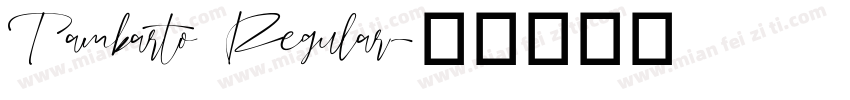 Tambarto Regular字体转换